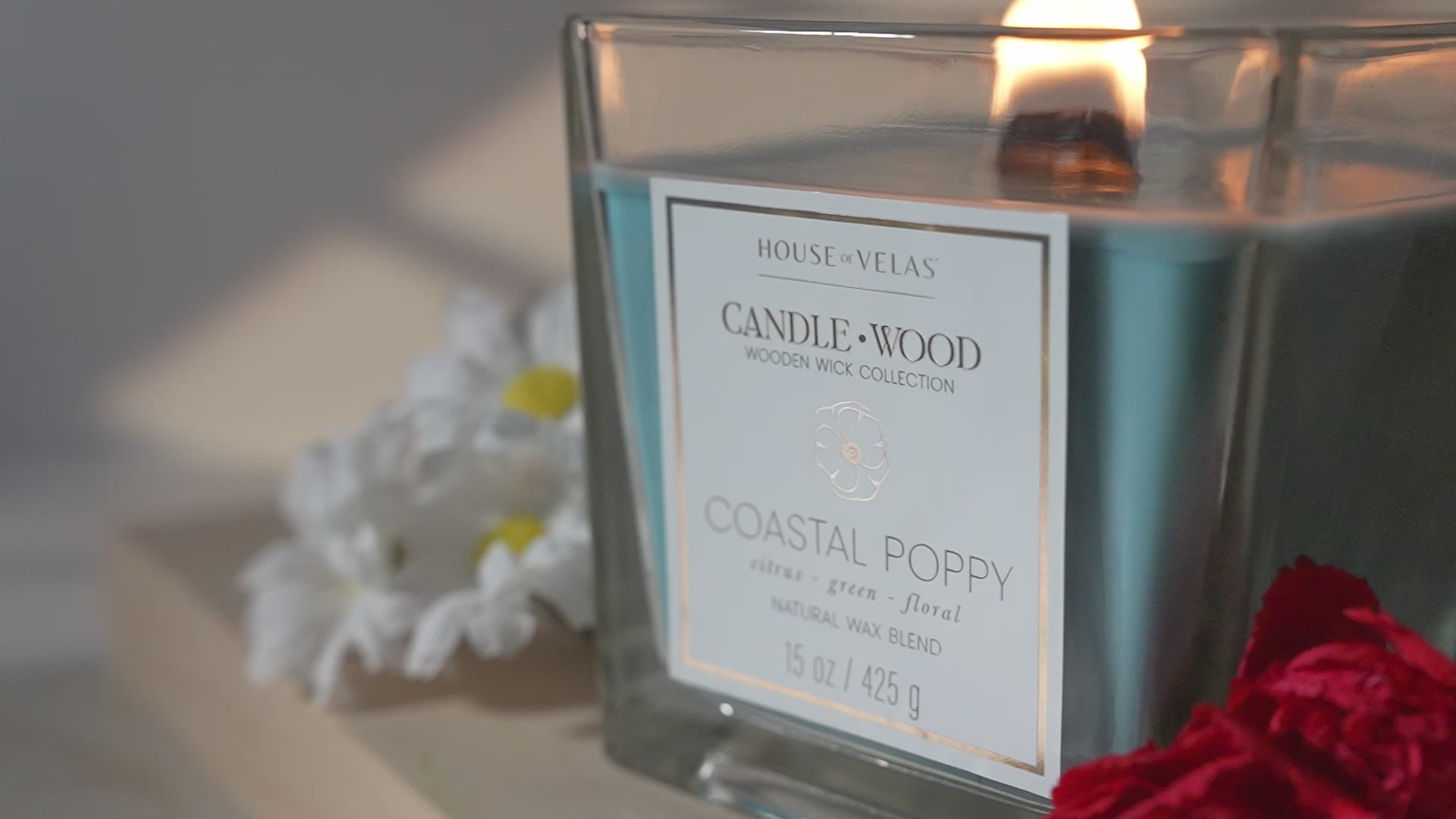 Load video: Candle Wood Video